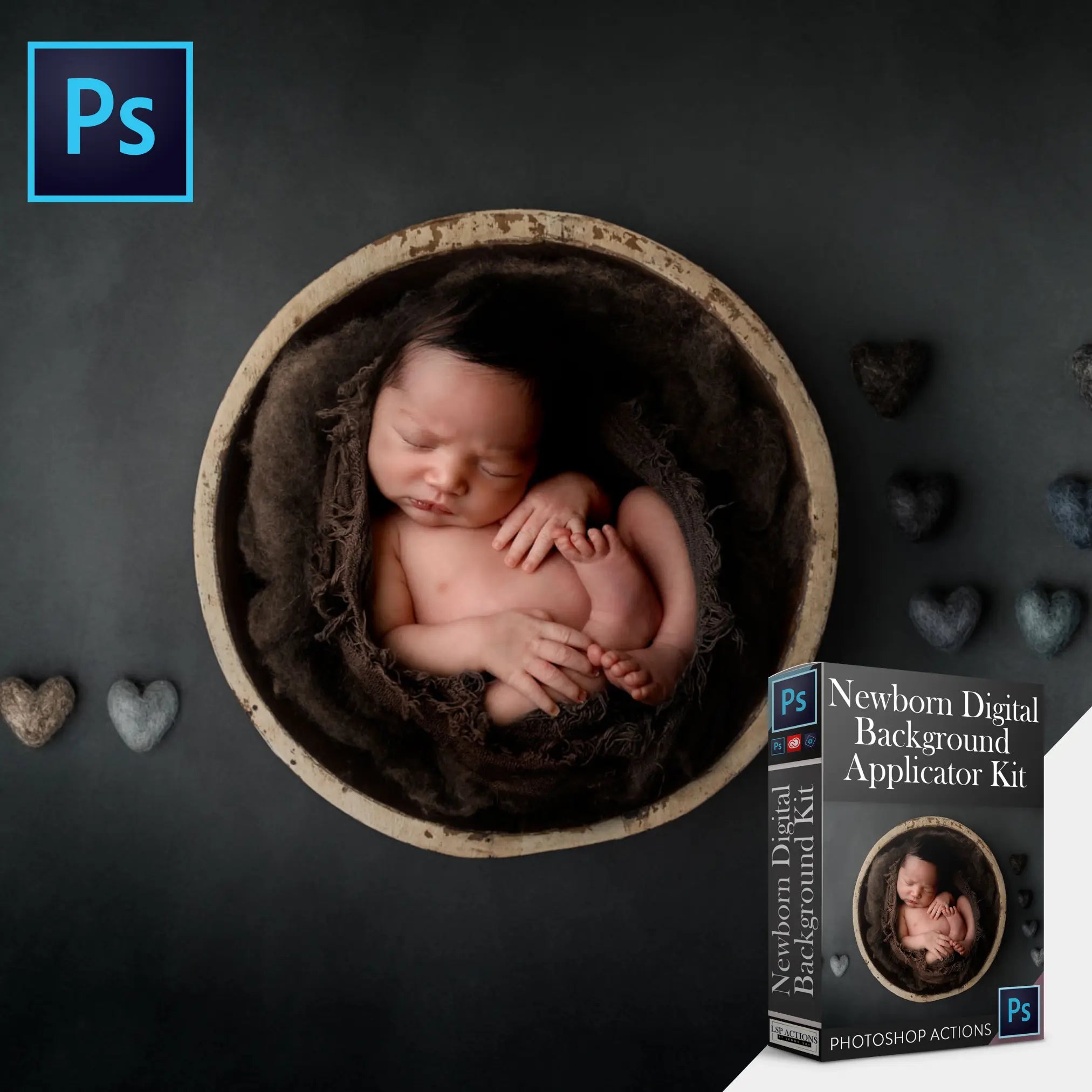 Quickly edit &amp; composite realistically for newborn digital backgrounds ...