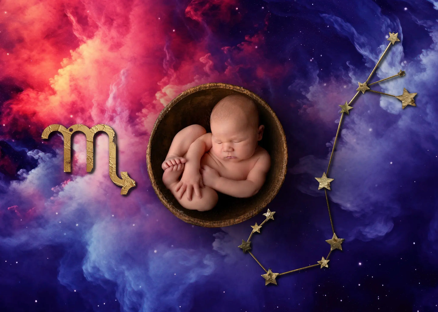 Zodiac Digital Background: Scorpio (Oct 23rd - Nov 22nd) Digital Background for Photoshop