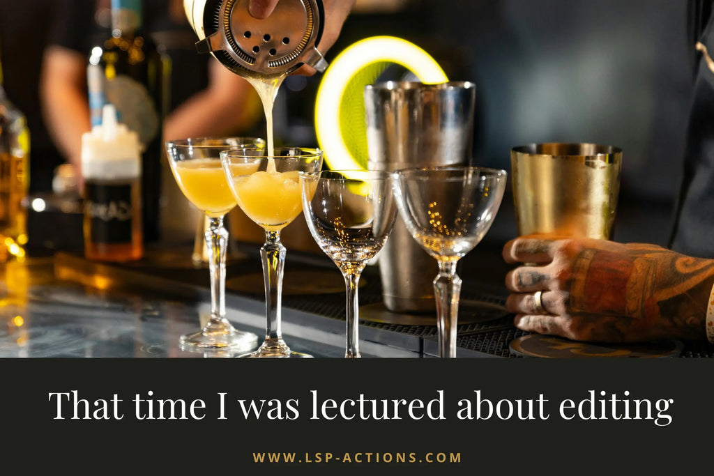 When I was lectured about editing (Storytime)