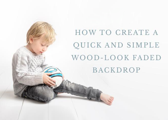 Create a wood look faded photography backdrop using paper and a pencil