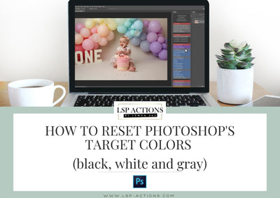 Reset the black, white & gray target colors in Photoshop