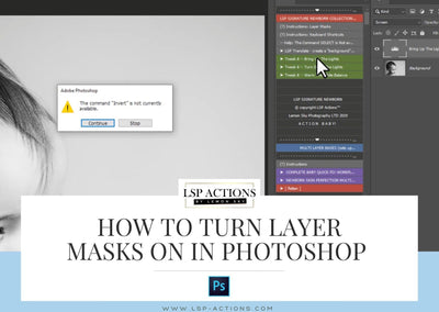 Turning Photoshop layer masks on or off