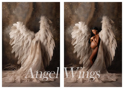 Angel Wings "Chic" Digital Background (LSP~AI Blend) LSP Actions by Lemon Sky