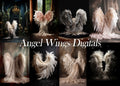 Angel Wings Digital Backgrounds (LSP~AI Blend) LSP Actions by Lemon Sky