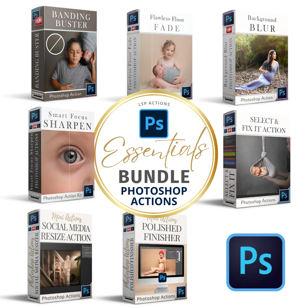 Complete Mini Essentials Photoshop Actions Bundle Photoshop Actions