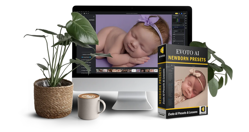 Evoto Newborn Presets Collection Evoto AI Presets