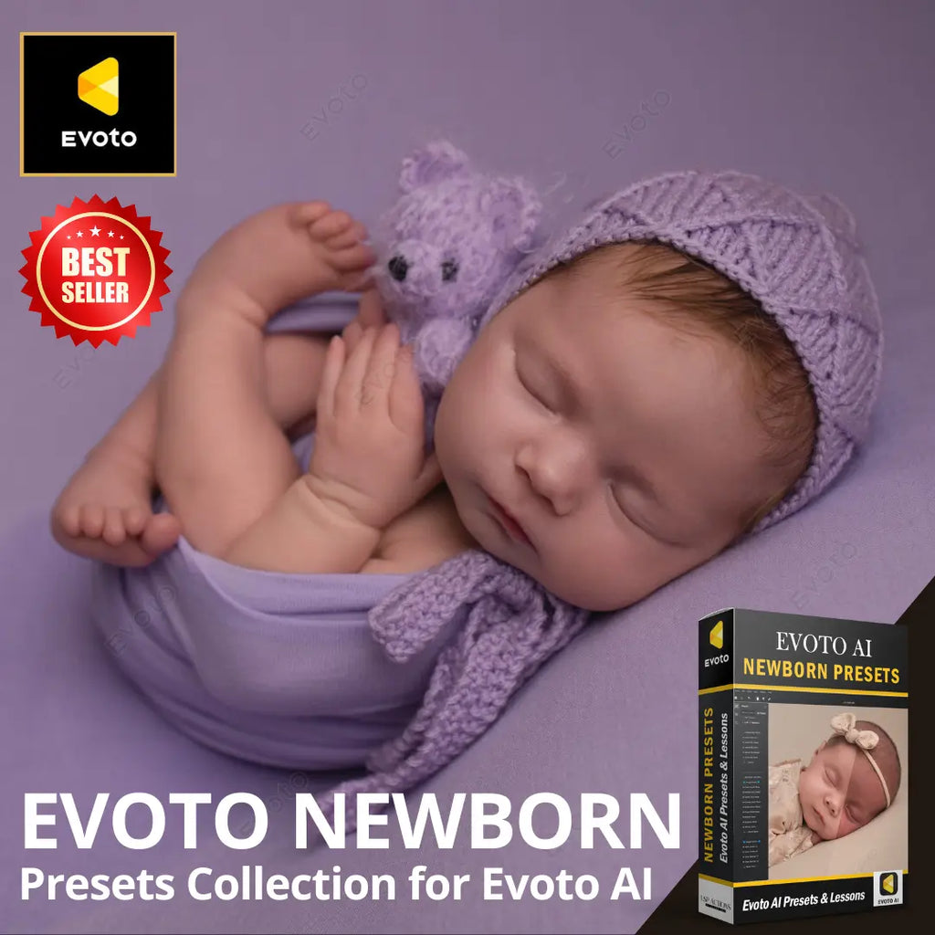 Evoto Newborn Presets Collection Evoto AI Presets
