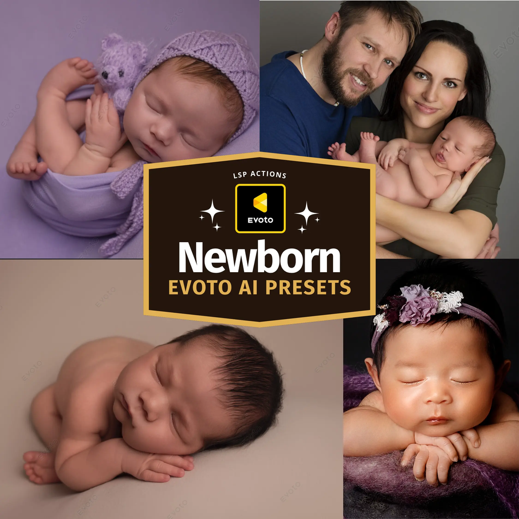 Evoto Newborn Presets Collection Evoto AI Presets