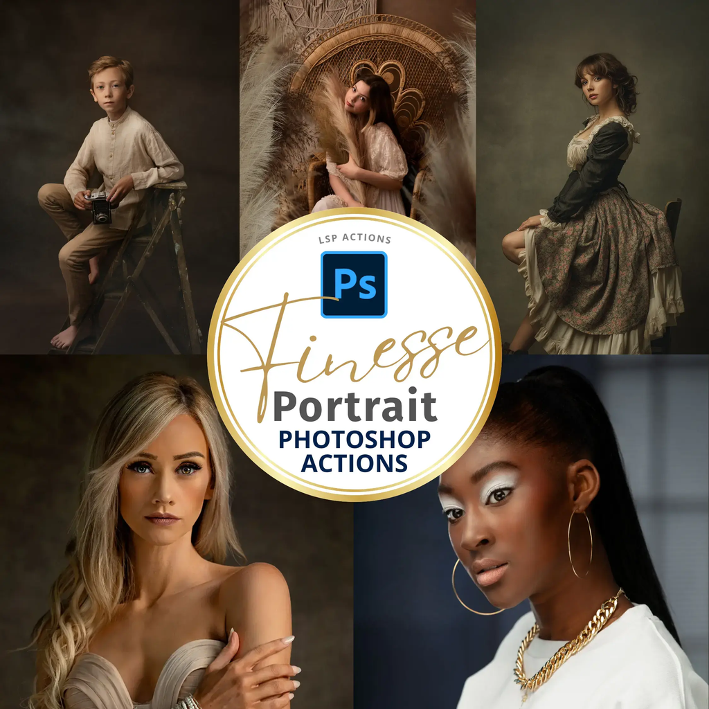 Portrait Studio Finesse Photoshop Actions [VIP] Photoshop Actions
