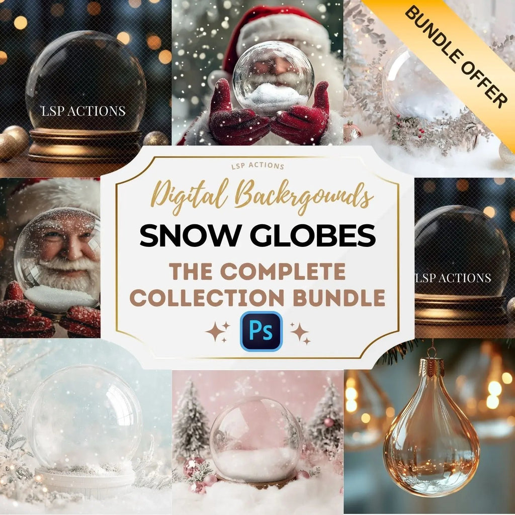 Snow Globe Digital Background BUNDLE DIGITAL BUNDLE