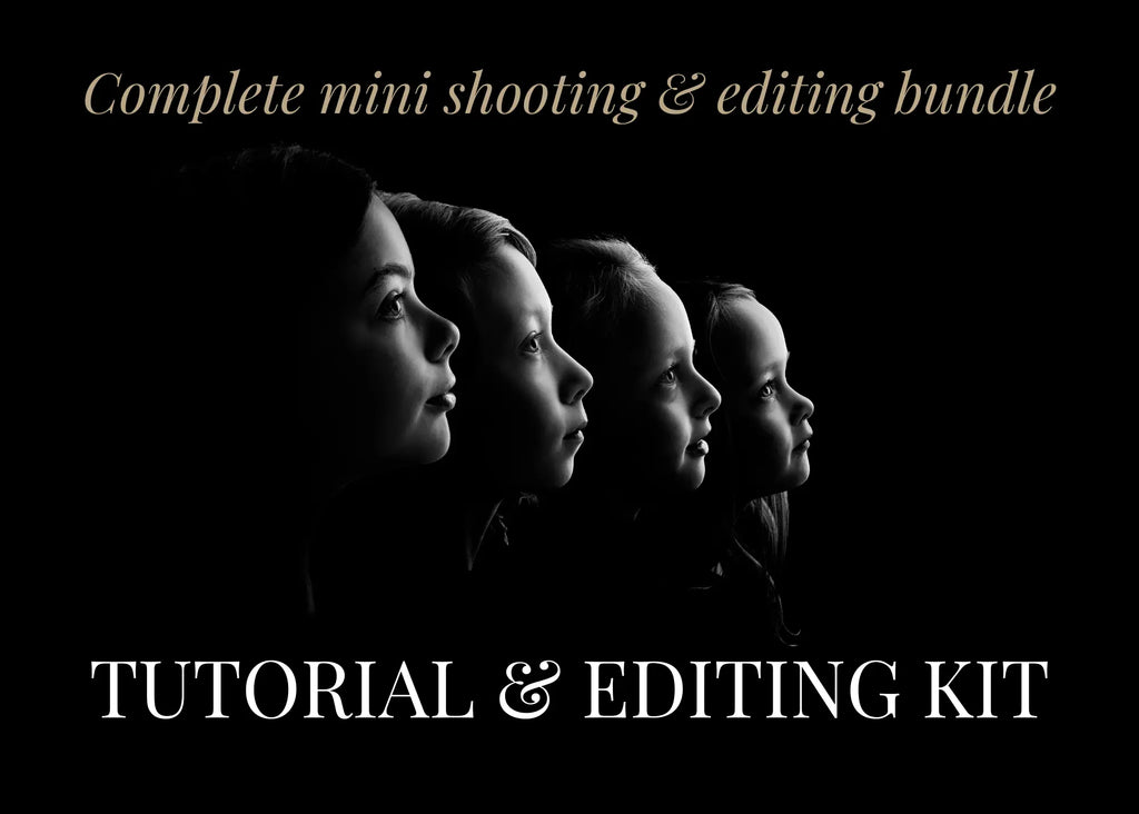 The Black & White Side Portrait Tutorial & Actions Editing Tutorials