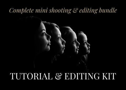 The Black & White Side Portrait Tutorial & Actions Editing Tutorials