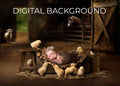 Barnyard Chicks Digital Background Digital Background for Photoshop