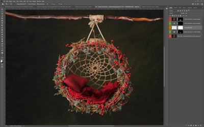 I Dream Of Christmas Digital Background Digital Background for Photoshop