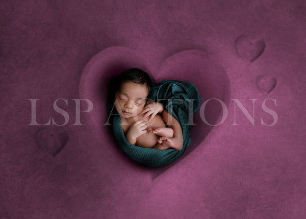 Impressions Heart Digital Background Duo