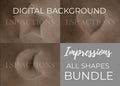 Impressions: Shape Bundle | Digital Backgrounds | Fully Editable PSD Digital Background for Photoshop