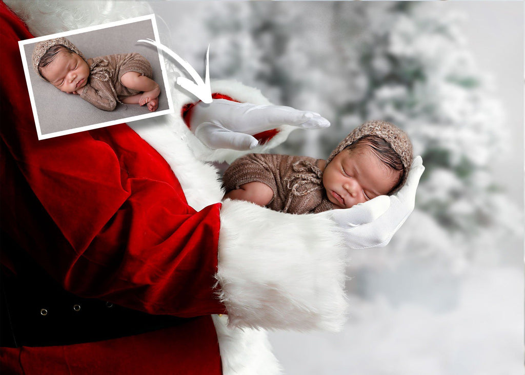 In Santa's Hands - Christmas Special | Digital Background | Multi Layer Digital Background for Photoshop