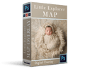 Little Explorer Map Overlay for Photoshop Overlays & Photoshop Actions