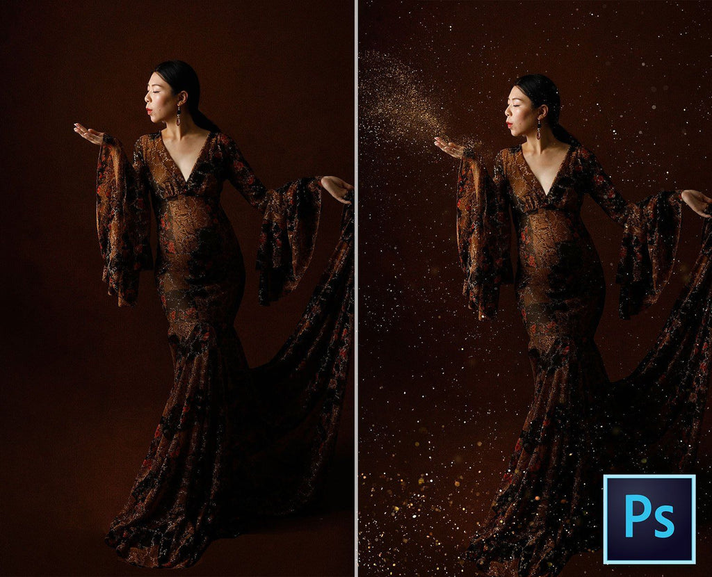 Organic Impact Real Glitter Overlay Pack Overlays & Photoshop Actions