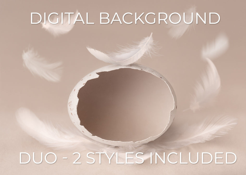 Purity Eggshell Duo | 2 Egg Shell Digital Backgrounds Digital Background for Photoshop