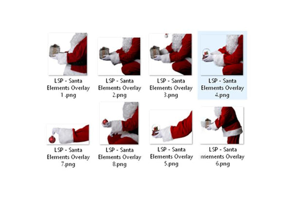 Santa Arm Elements Overlays