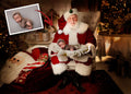 Santa Gold Bowl - Christmas Special | Digital Background | Multi Layer Digital Background for Photoshop