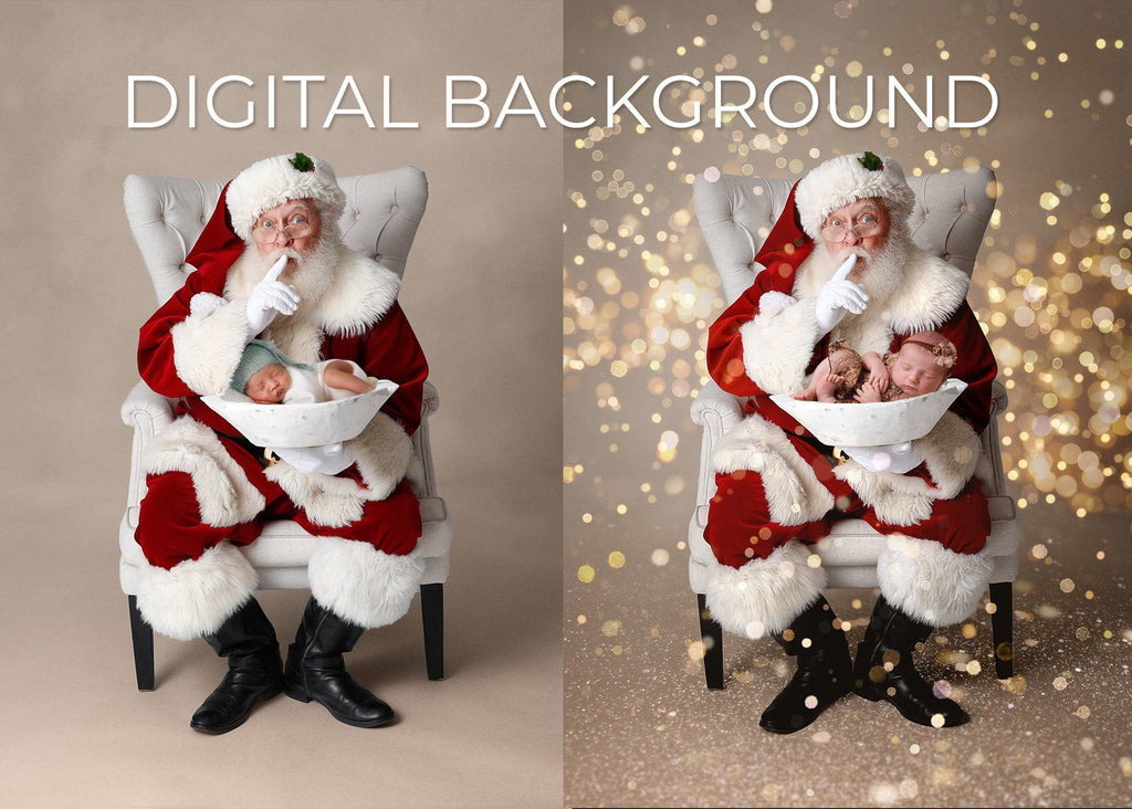 Santa Shush Digital Background Digital Background for Photoshop