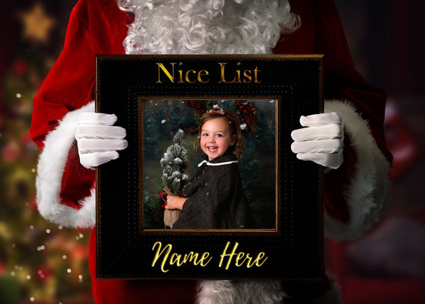 The Nice List Santa Frame Overlays